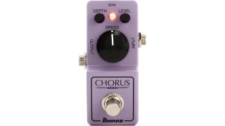 An Ibanez Chorus Mini guitar pedal