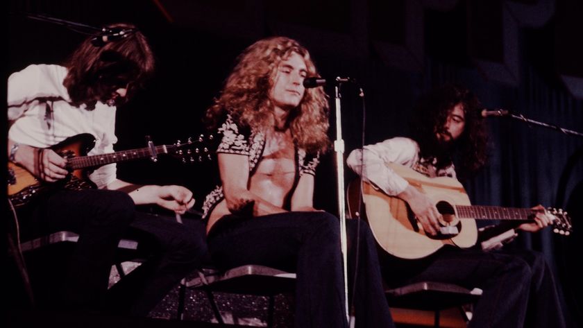 Led Zeppelin live at Nihon Budokan, Tokyo, September 1971. 