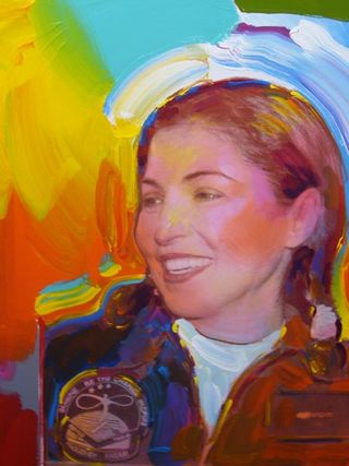 Anousheh Ansari Honored with Portraits by Peter Max