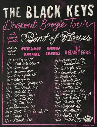 The poster for the Black Keys' forthcoming Dropout Boogie tour