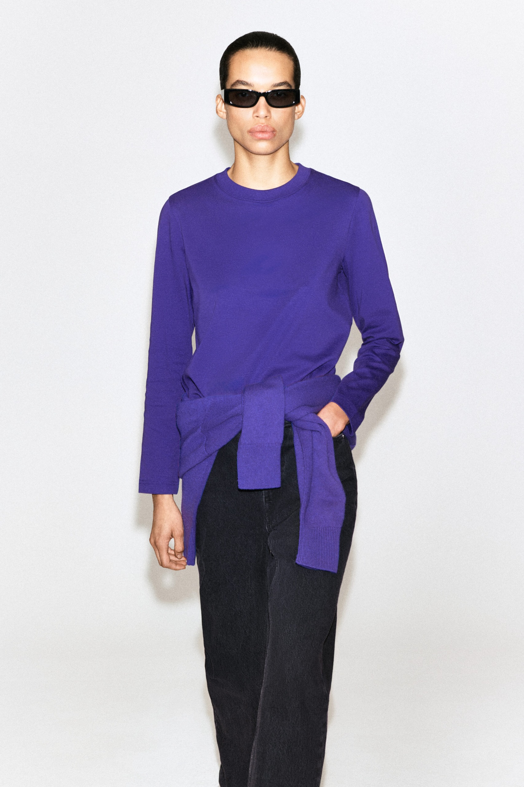 Clean Cut Long-Sleeved T-Shirt
