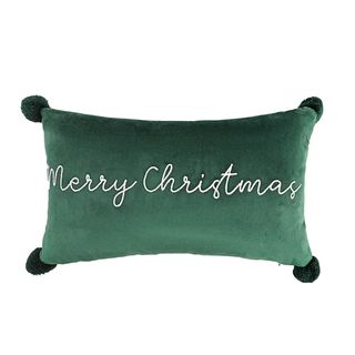 Green Christmas cushion