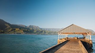 The Hanalei Pier - aka the perfect spot to check the surf and see the sun rise.