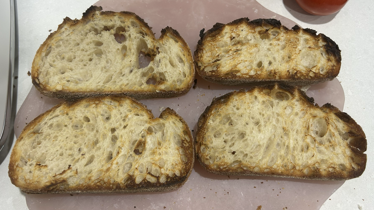 Sourdough bread, toasted