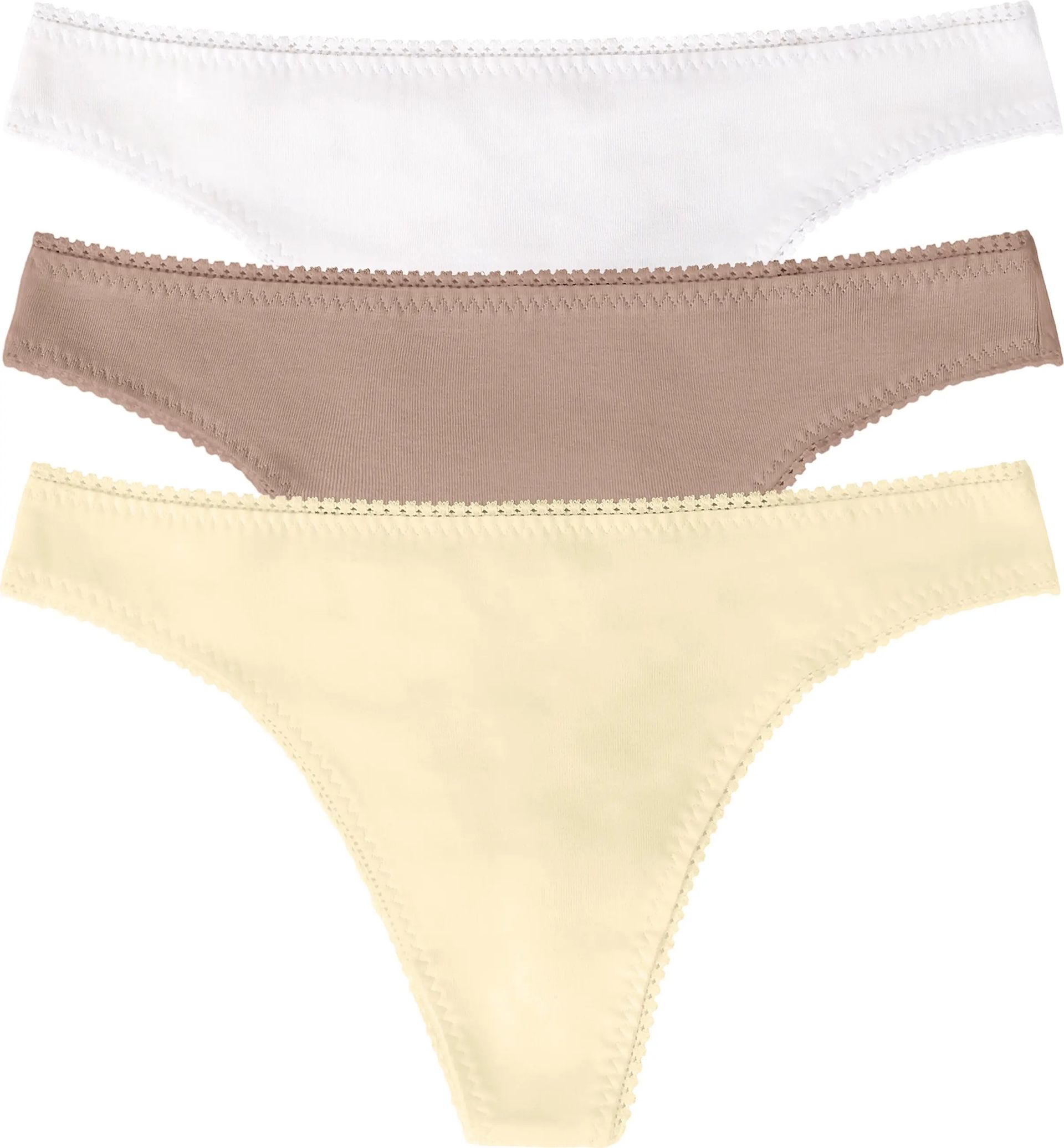 On Gossamer, Cabana Cotton 3-Pack Thongs