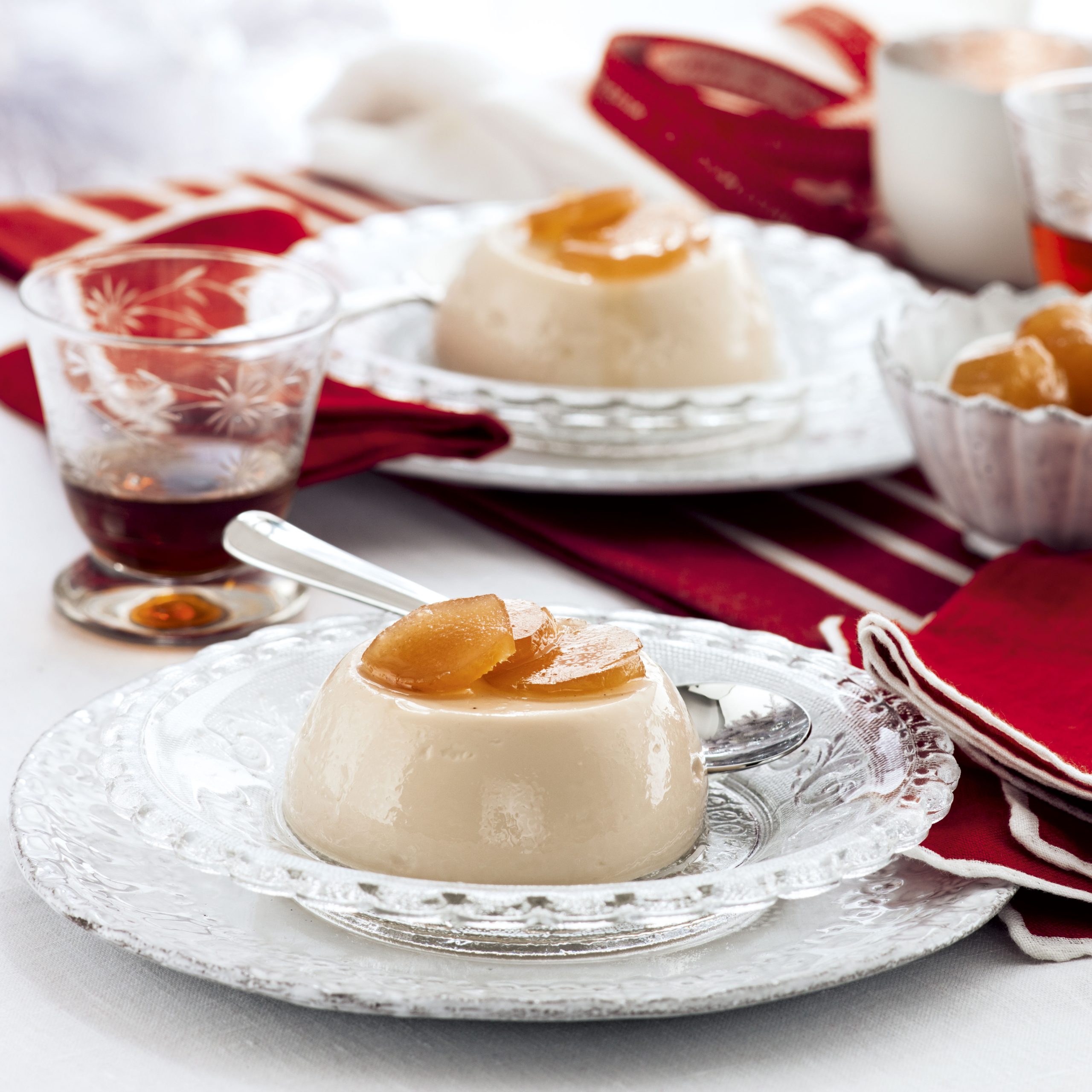 Ginger and Amaretto Panna Cotta