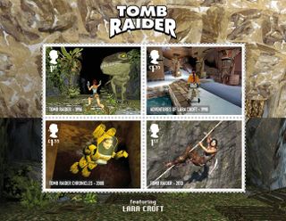 Royal Mail retro gaming stamps: Tomb Raider