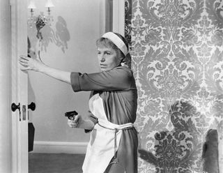 Rosa Klebb disguised as a chambermaid in From Russia With Love