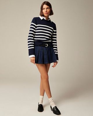 Heritage Cotton Rollneck™ Sweater in Stripe