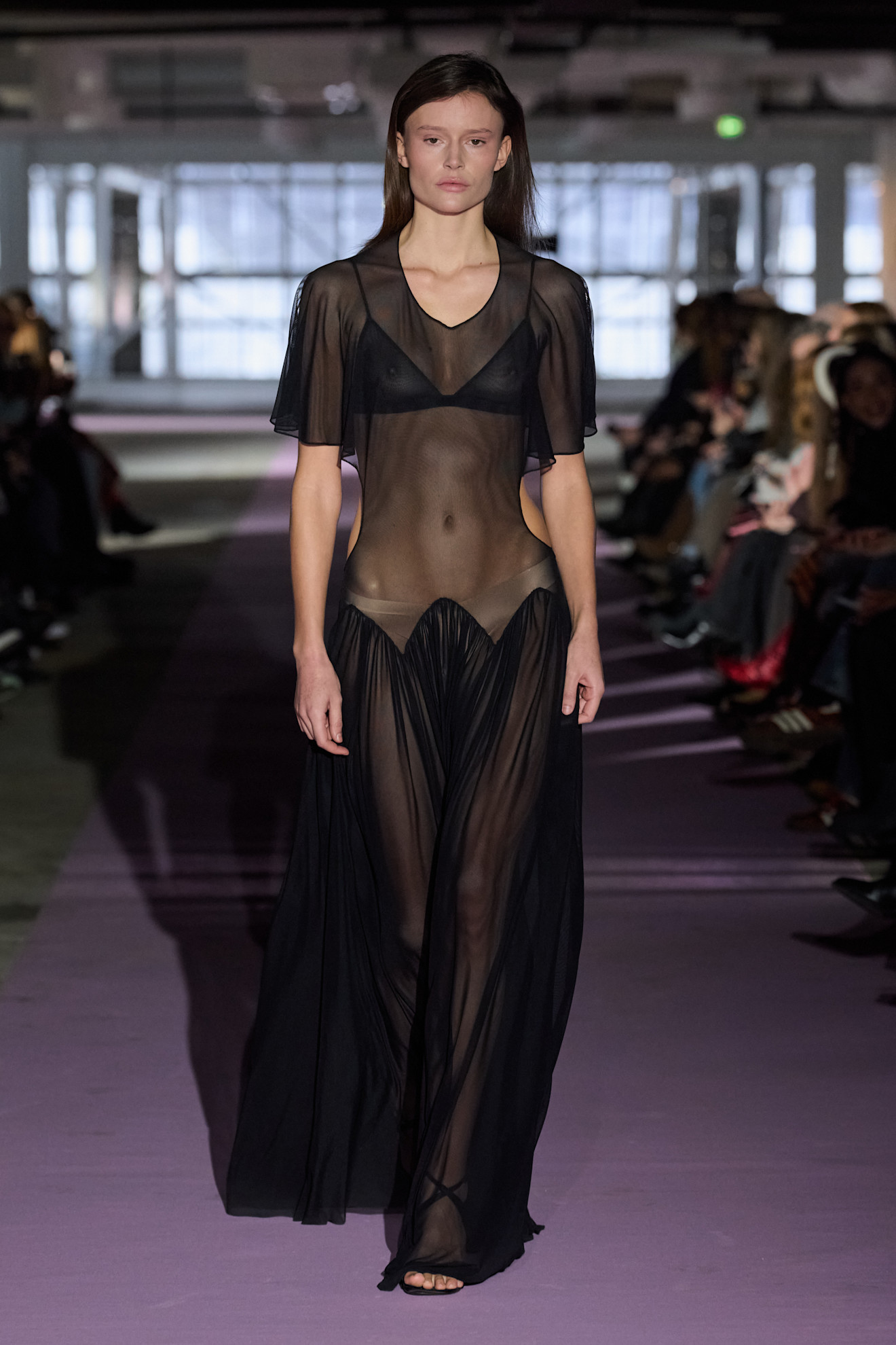 Model on the runway during Copenhagen Fashion Week Fall Winter 2026 shows.