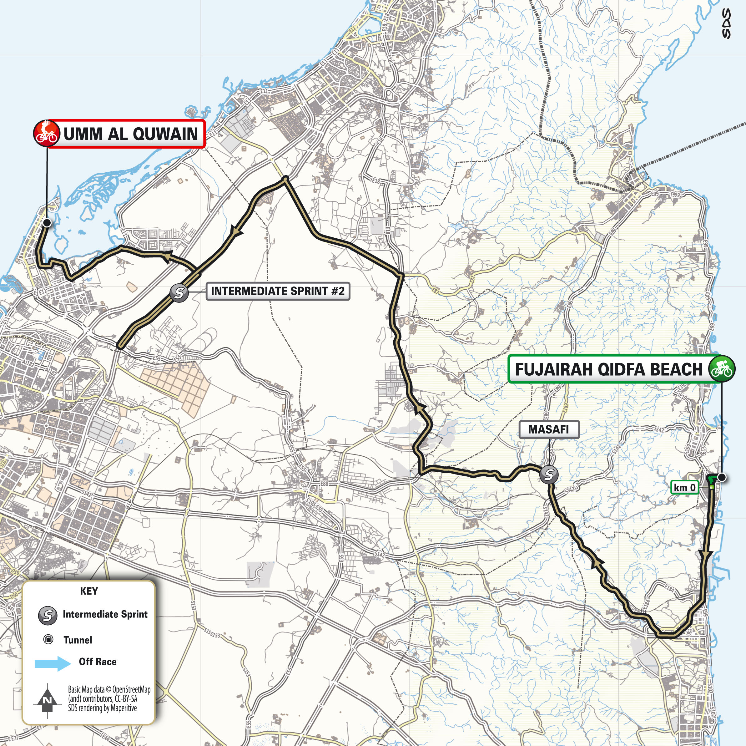 Maps and profiles of the 2025 UAE Tour