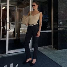 Eliza Huber wearing Levi's.