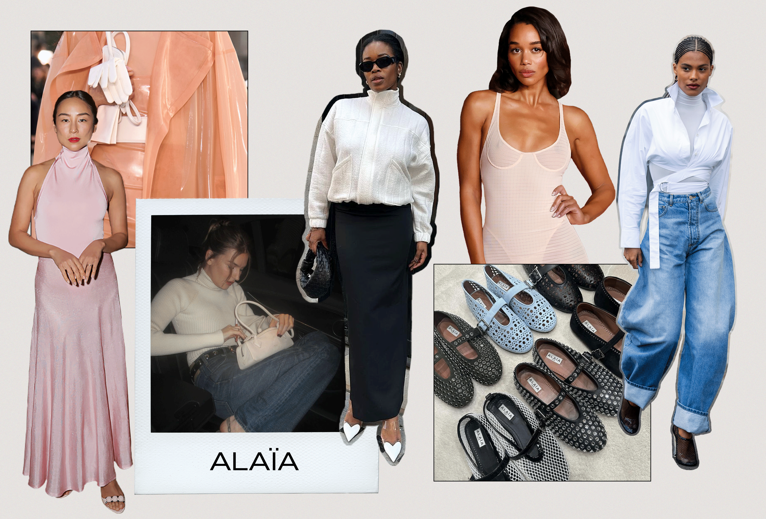 Celebrities and influencers wear clothes and accessories from Alaïa