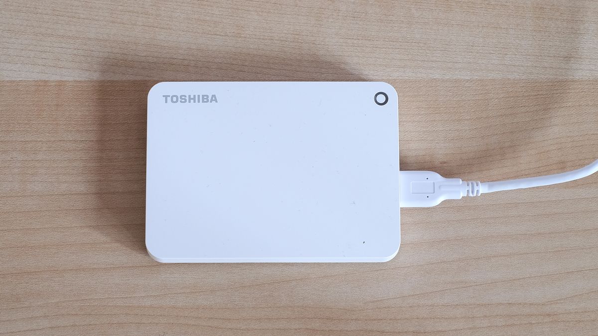 toshiba portable hard drive not recognized