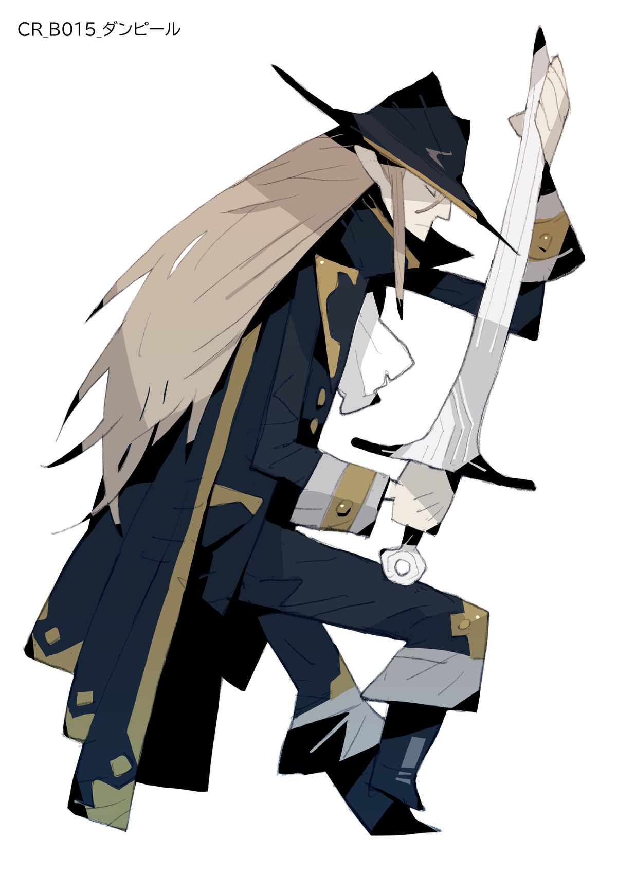 Fantasy character art for Japanese video game