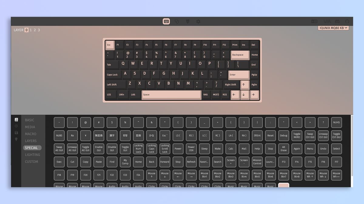 Screenshots of VIA