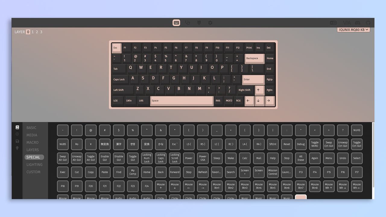 Screenshots of VIA