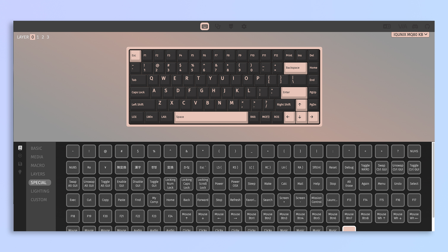 Screenshots of VIA