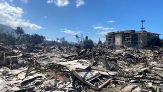 Destruction of homes in Maui wildfire aftermath