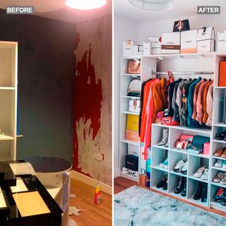 dressing room makeover