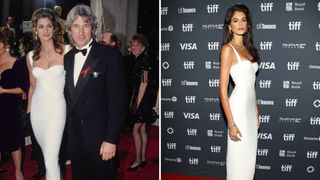 L-Cindy Crawford and Richard Gere, R-Kaia Gerber