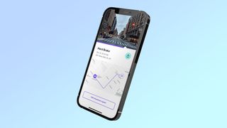 nexar pro GPS app on blue background