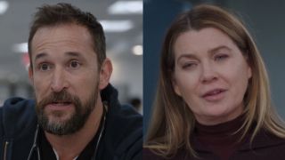 Dr. Robby and Meredith Grey side by side 