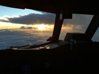 Sunrise and Hurricane Leslie