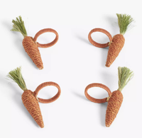 John Lewis &amp; Partners Easter Carrot Napkin Rings | £12 for a set of four at John Lewis &amp; Partners