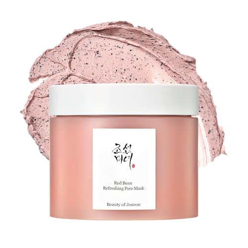 Beauty of Joseon Red Bean Pore Refreshing Mask Mud Cream Hydrating Wash Off Pack, Pore Cleansing Exfoliator, Korean Skin Care for Men and Women 140ml, 4.73 Fl.oz