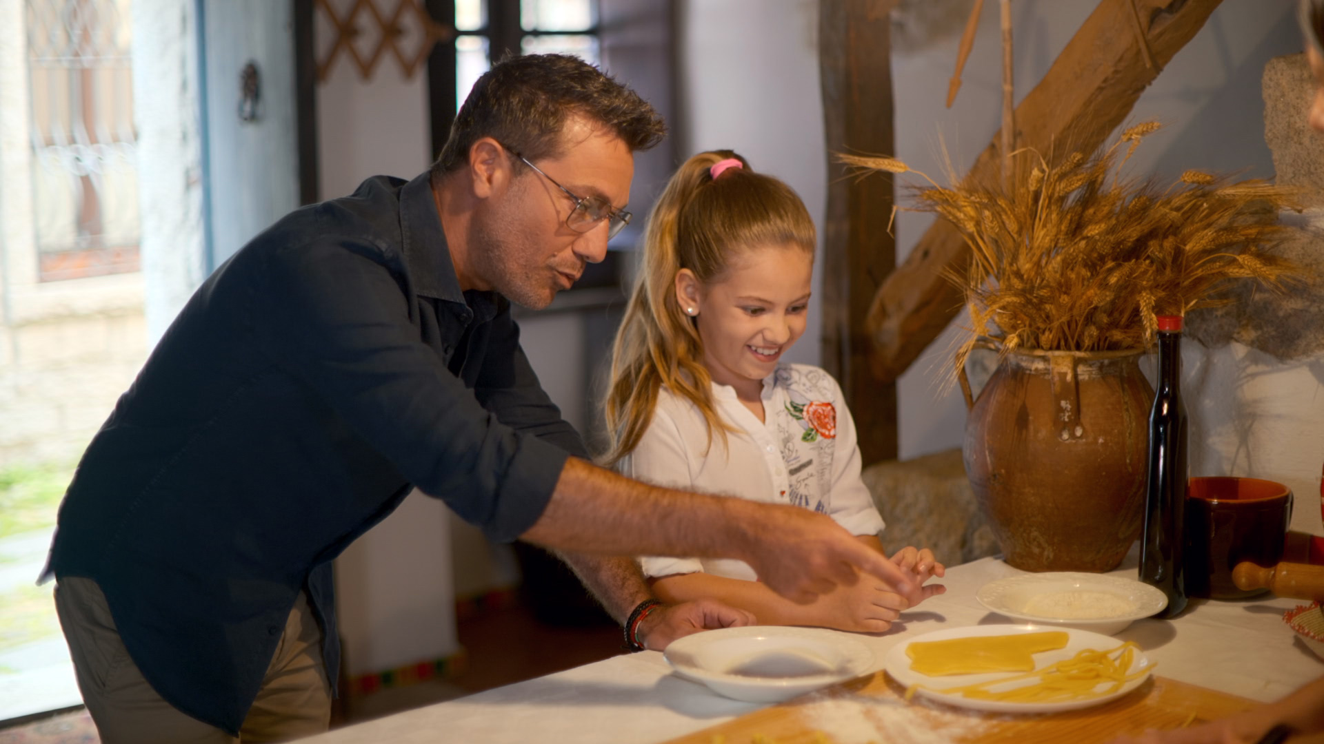 TV tonight Gino and daughter Mia make pasta