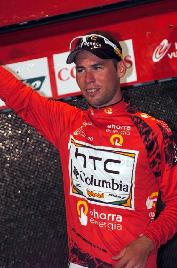 Mark Cavendish was happy to be in red
