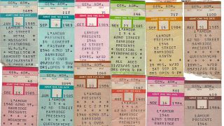 Ticket stubs from classic L’Amour gigs from throughout the years