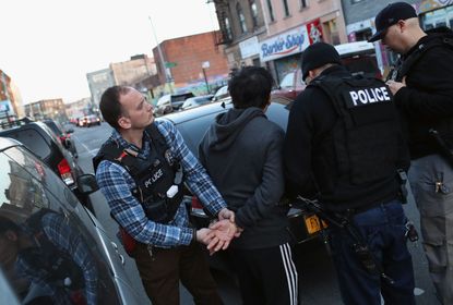 ICE raid in new york city.