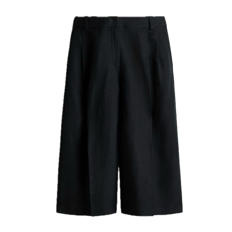 H&amp;amp;M, Wide Linen-Blend Culottes