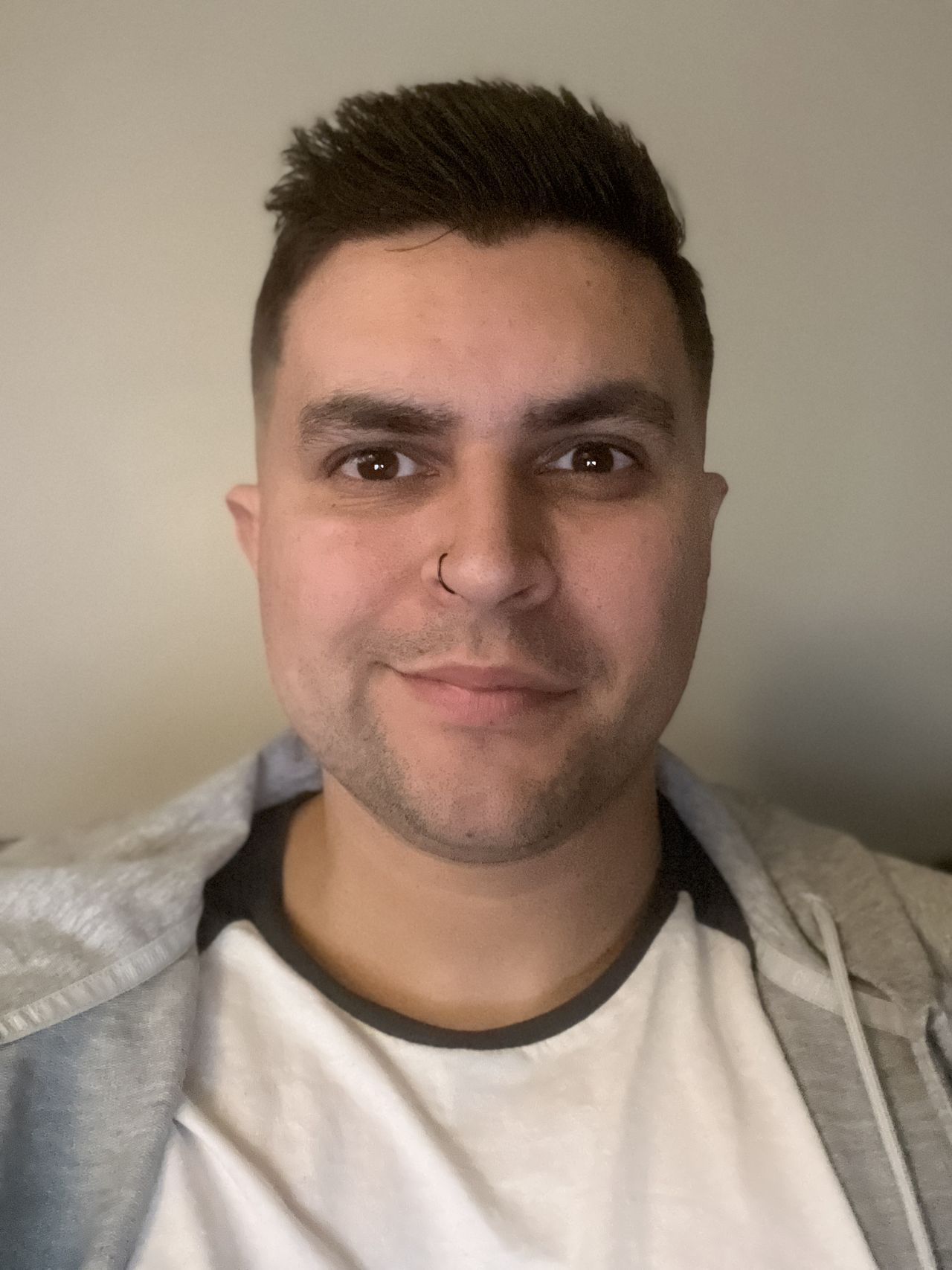 Example image of selfie mode showing author