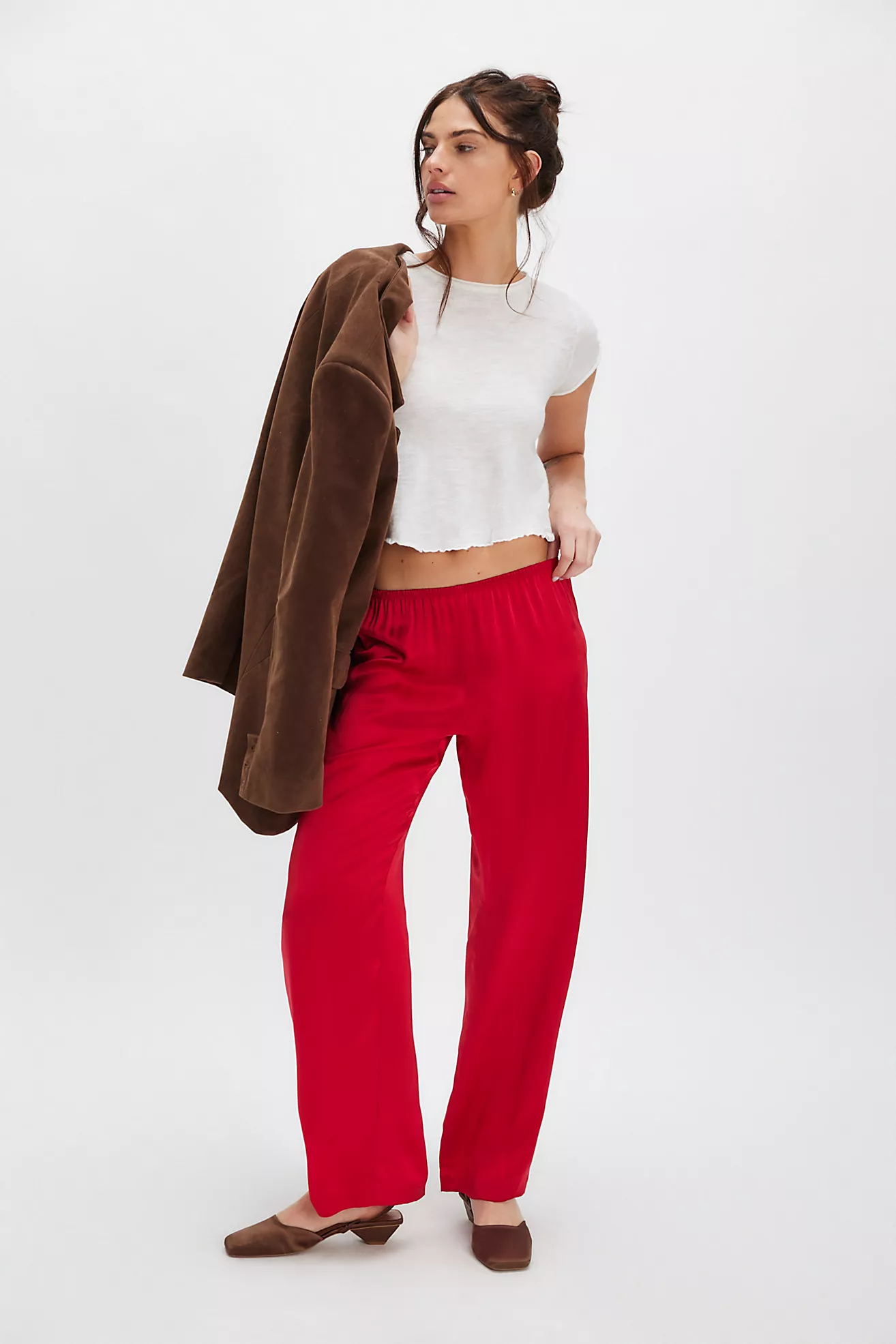 Donni. the Silk Simple Pants