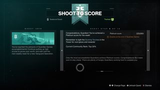 Destiny 2 Guardian Games 2022 shoot to score quest