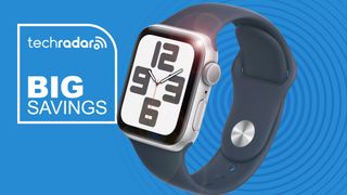 Apple Watch SE 2 on TechRadar background