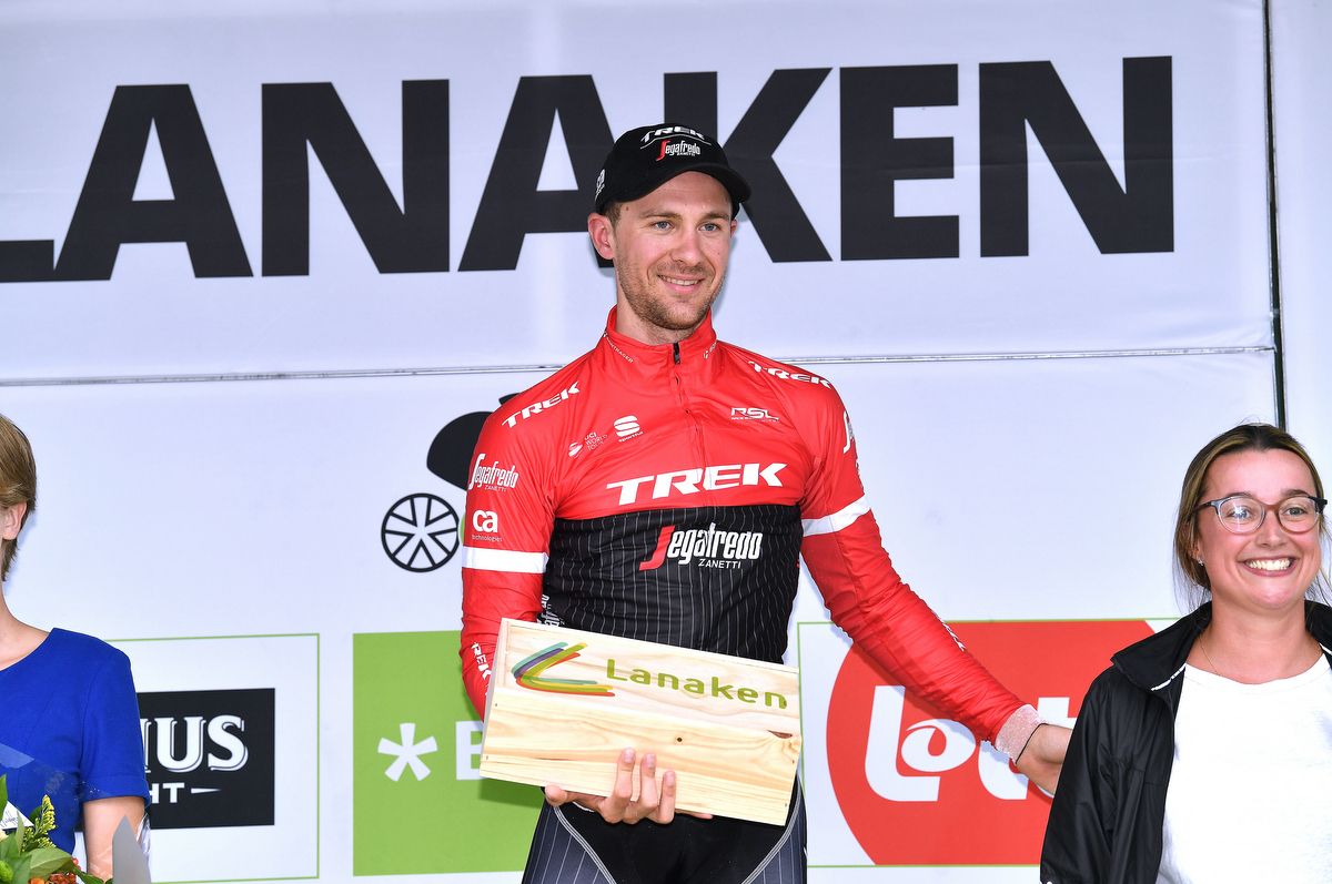 Edward Theuns (Trek-Segafredo) with his prize