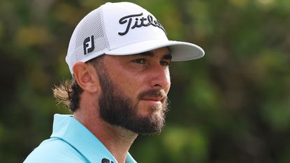 Max Homa looks on during a practice round at the Arnold Palmer Invitational