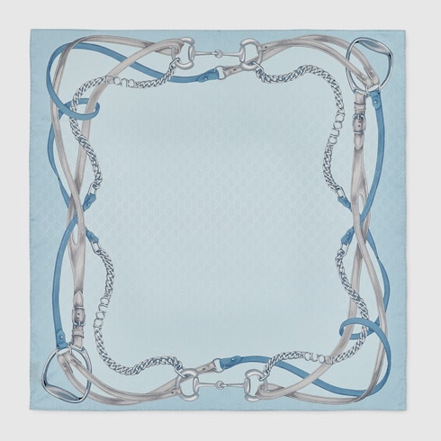 Printed Gg Silk Jacquard Carr&amp;eacute;