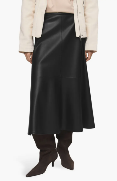 MANGO, Paris Faux Leather A-Line Midi Skirt (Was $89.99)