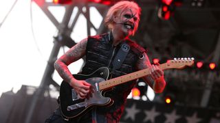 Guitarist John 5 of the Rob Zombie band performs during the 2010 Rock On The Range festival at Crew Stadium on May 23, 2010 in Columbus, Ohio