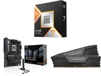 AMD Ryzen 7 9800X3D, Asus TUF Gaming X870e-Plus Wifi7, Corsair Vengeance 32GB AMD Ryzen 7 9800X3D, Asus TUF Gaming X870e-Plus Wifi7, Corsair Vengeance 32GB
