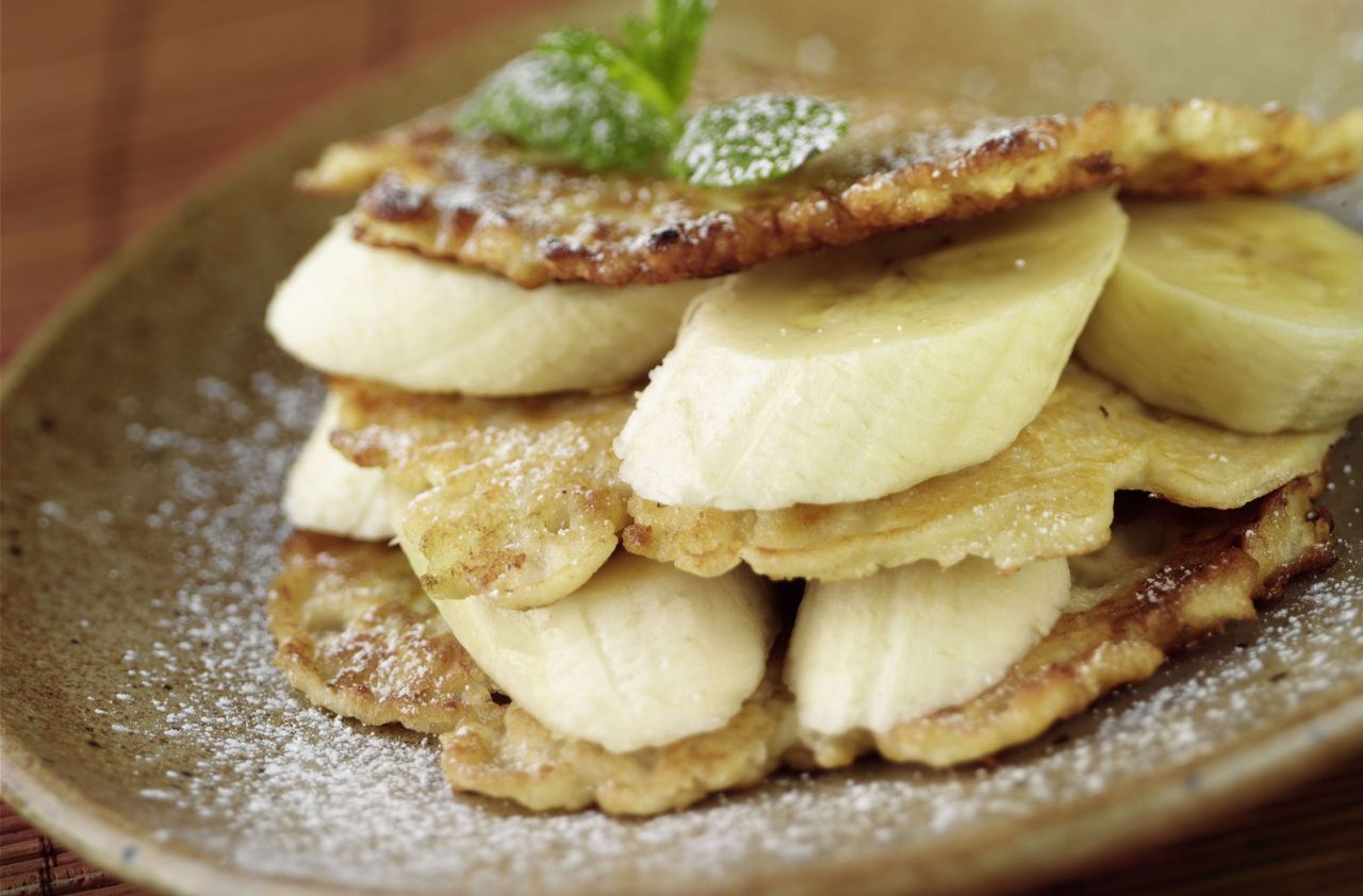 2-ingredient banana pancake recipe.