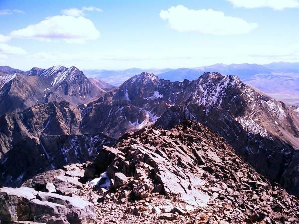 Top of Mt. Borah, highest point in Idaho