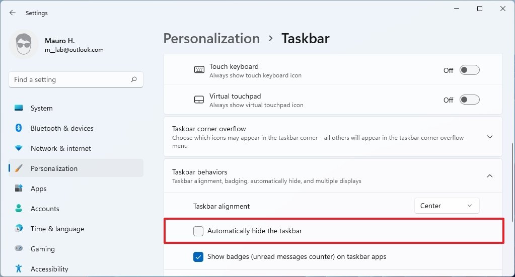 How to enable Taskbar autohide on Windows 11 Windows Central