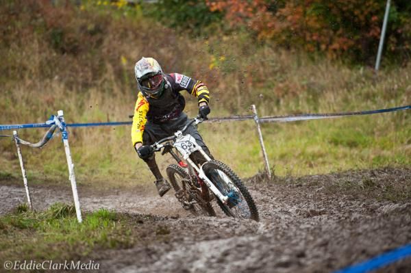 Logan Mulally stormed to the Junior 15-16 Cat. 1 win.
