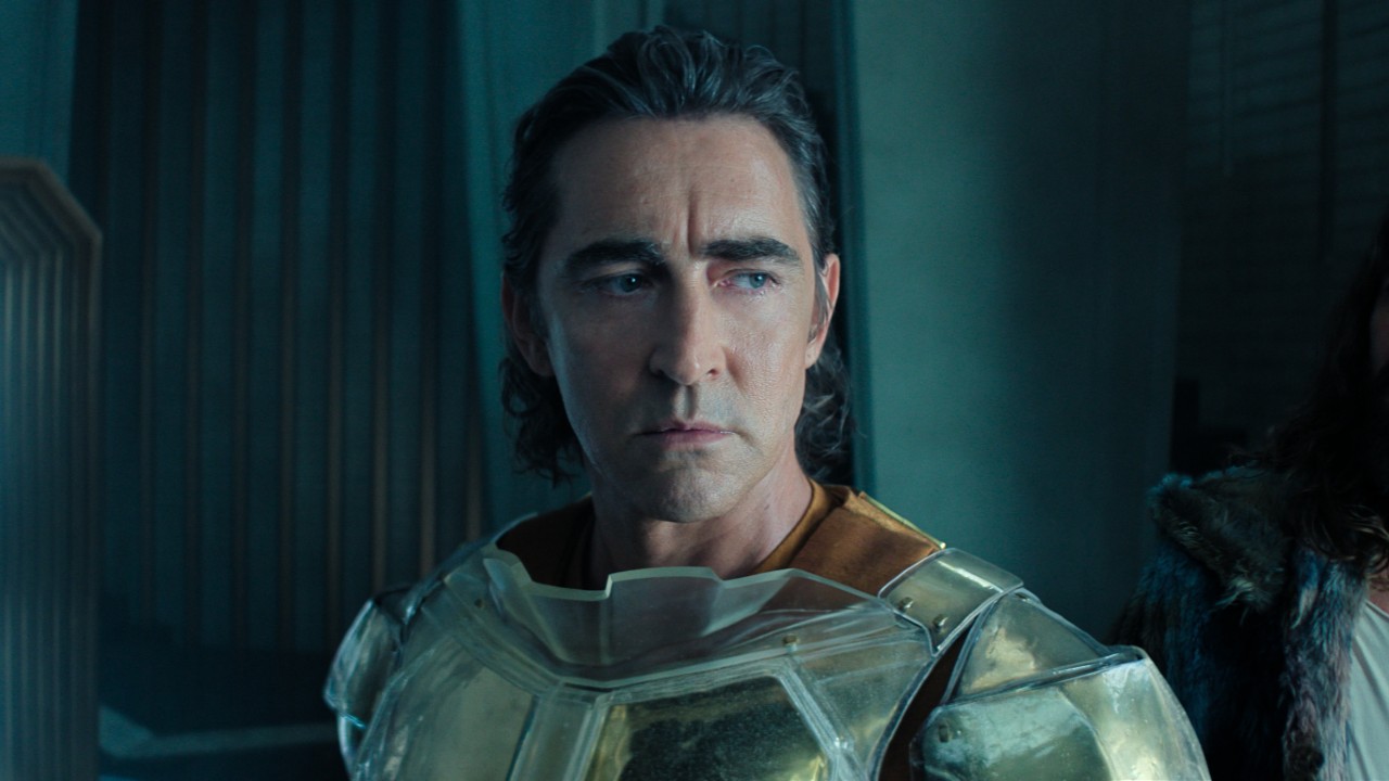 Lee Pace looking stoic in Foundation.